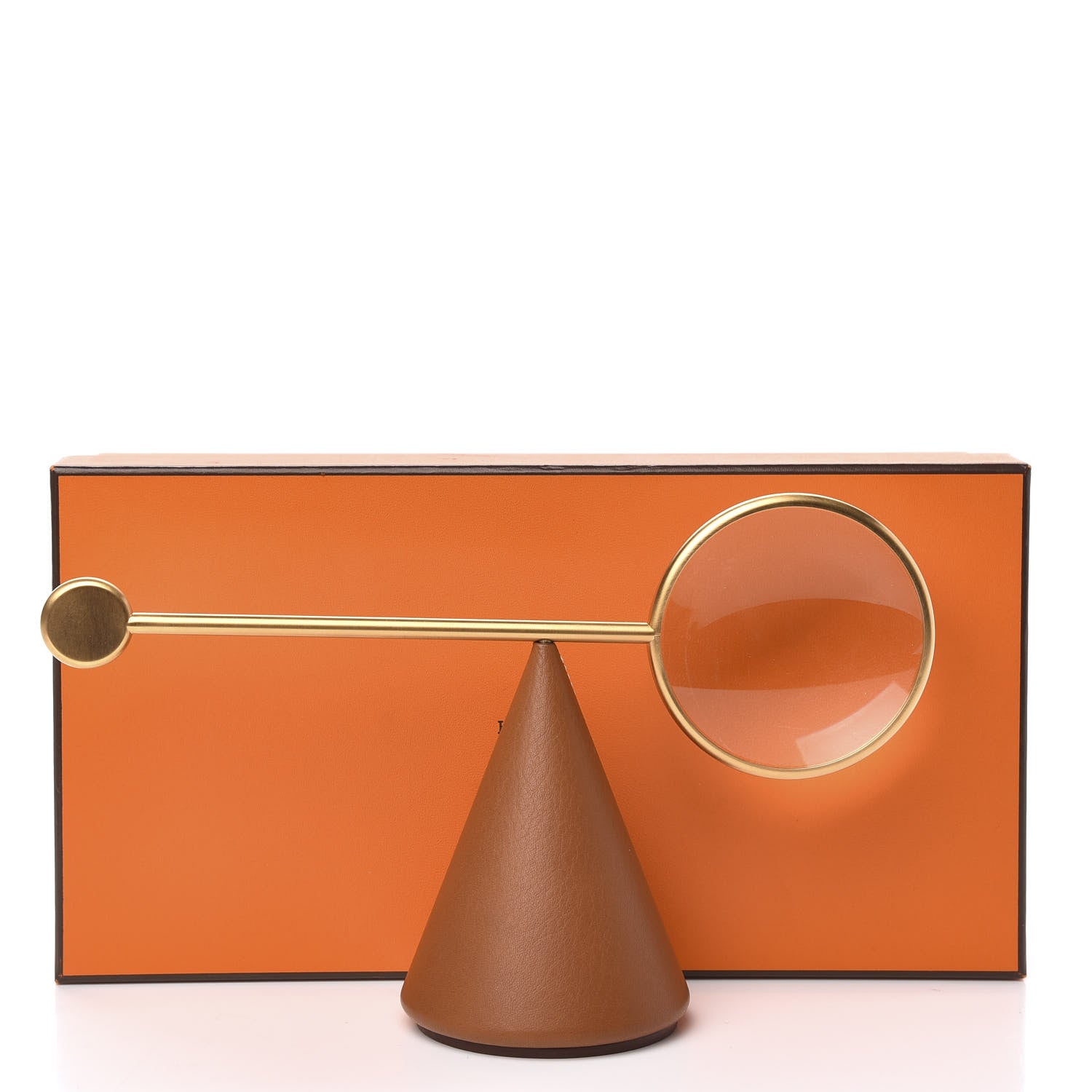 Hermes Cowhide Equilibre D'Magnifying Glass Fauve 6 of 6