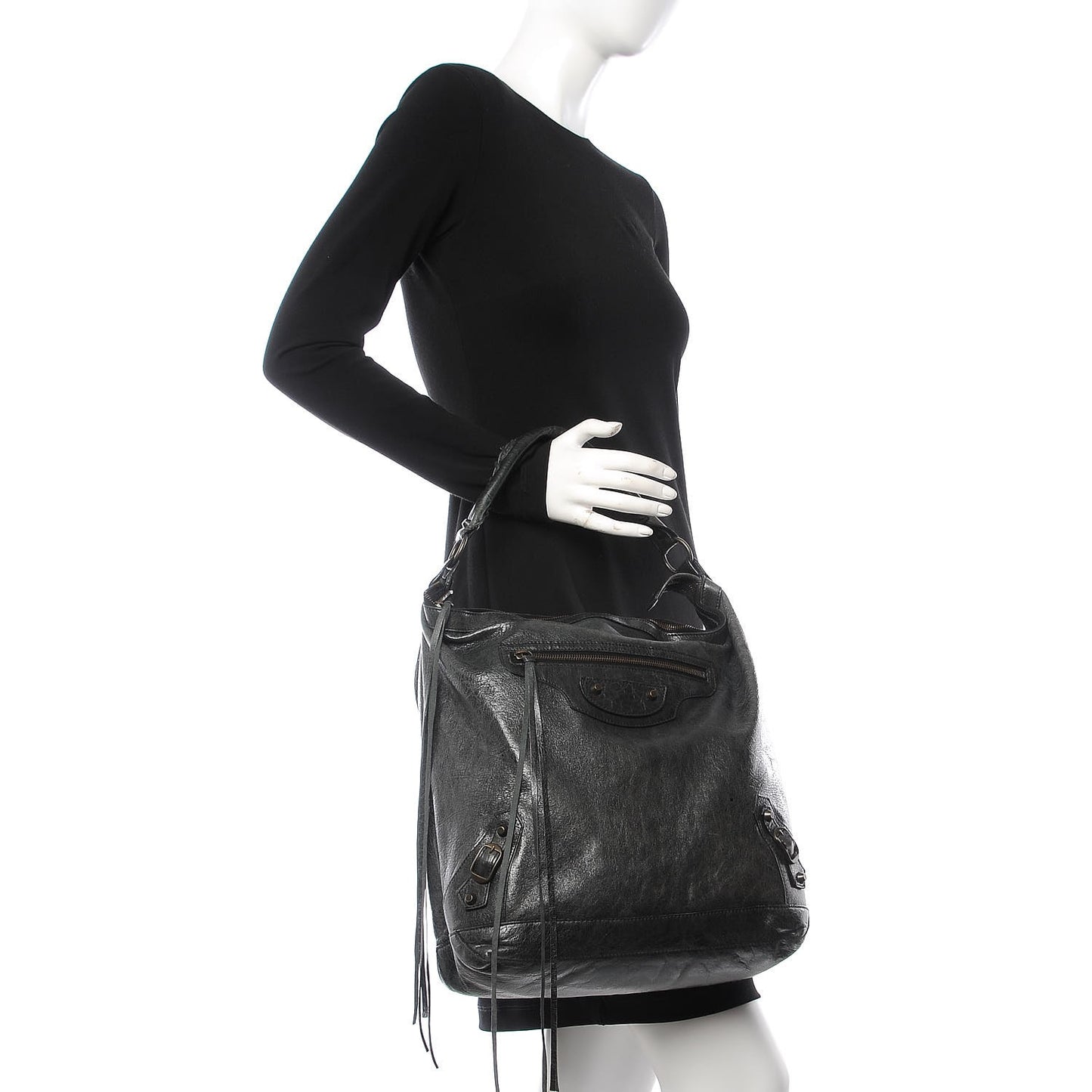 Chevre Classic Hardware Day Hobo Anthracite