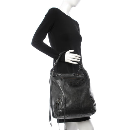 Balenciaga Chevre Classic Hardware Day Hobo Anthracite 2 of 12