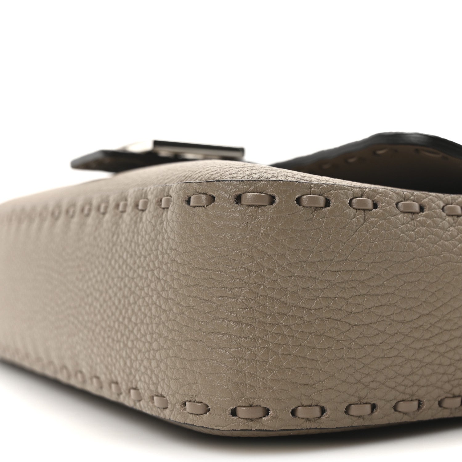 Fendi Cuoio Roma Sellerissima Nappa Sintetica Tape Stitch Baguette Corda 9 of 9