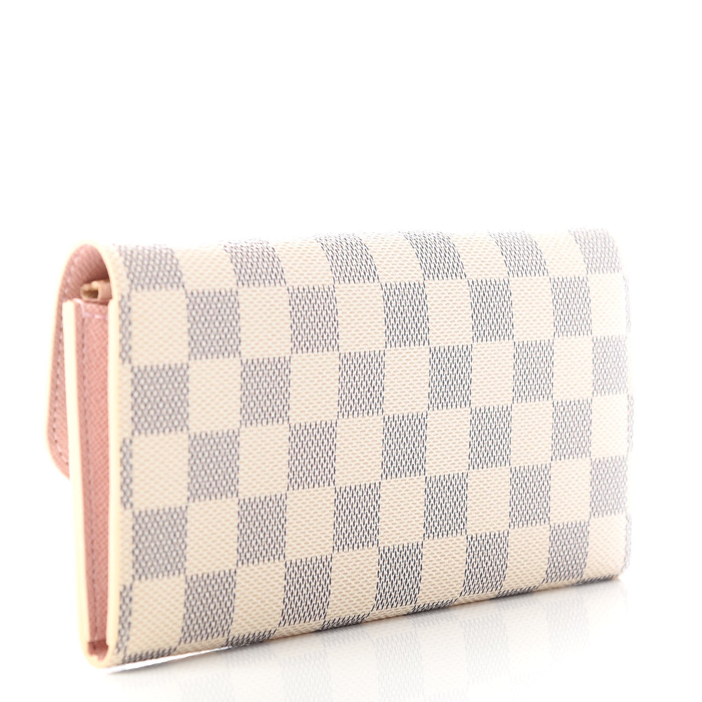 Damier Azur Emilie Wallet Rose Ballerine
