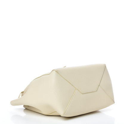 Celine Soft Grained Calfskin Small Belt Cabas Phantom Vanilla 3 of 17