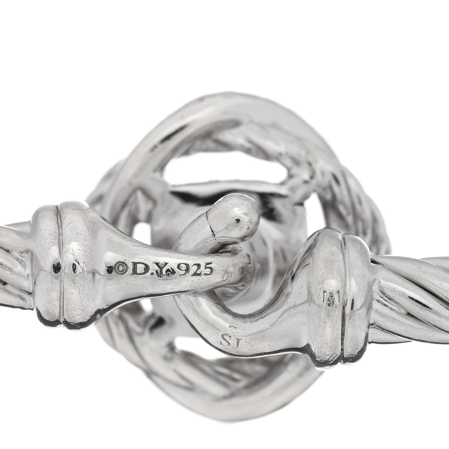 Sterling Silver Diamond 3mm Infinity Bracelet