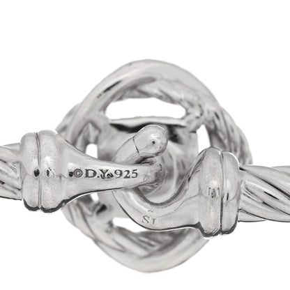 David Yurman Sterling Silver Diamond 3mm Infinity Bracelet 3 of 3