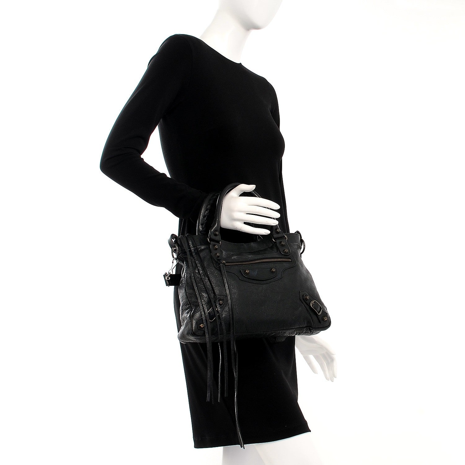 Balenciaga Agneau Classic Hardware Town Black 3 of 9