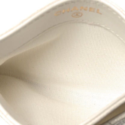 Chanel Caviar Quilted Card Holder White 5 of 10