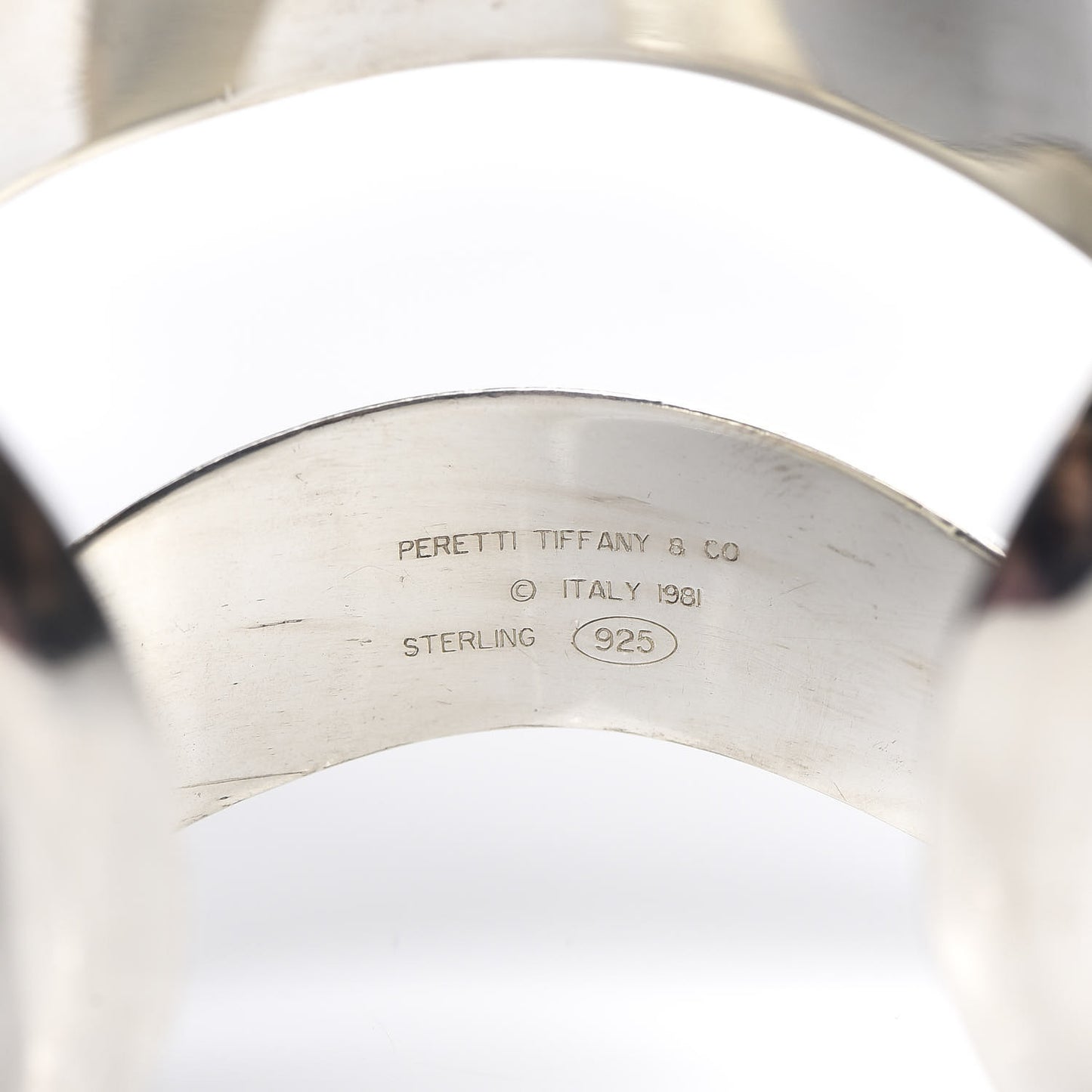 Sterling Silver Elsa Peretti Open Center Cuff Bracelet