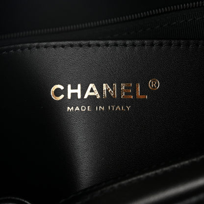 Chanel Suede Calfskin Lambskin Quilted Maxi Hobo Black 6 of 10