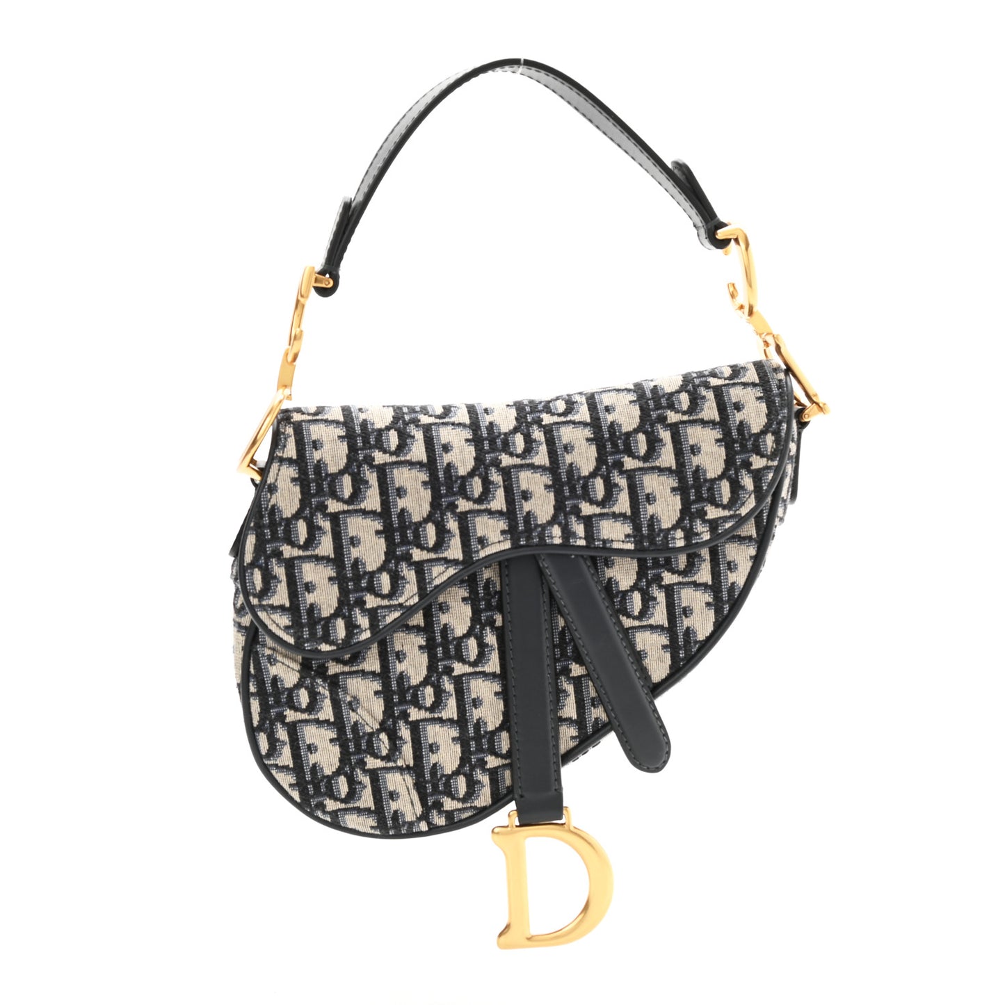 Oblique Mini Saddle Bag Blue