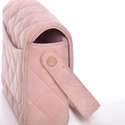 Chanel Suede Quilted Mini Flap Pink 9 of 11