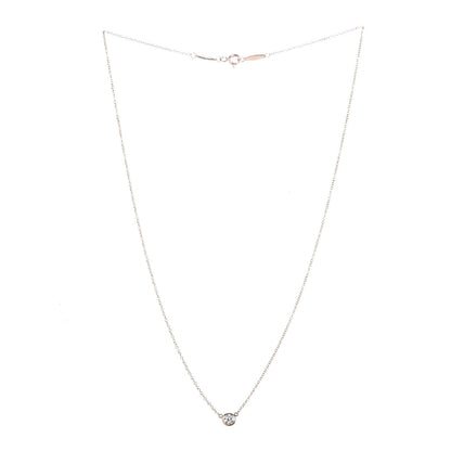 Tiffany 18K Rose Gold Diamond .23ct Elsa Peretti Diamonds by the Yard Pendant Necklace 3 of 9