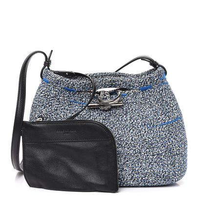 Balenciaga Tweed Toggle Convertible Tote Bleu 1 of 11