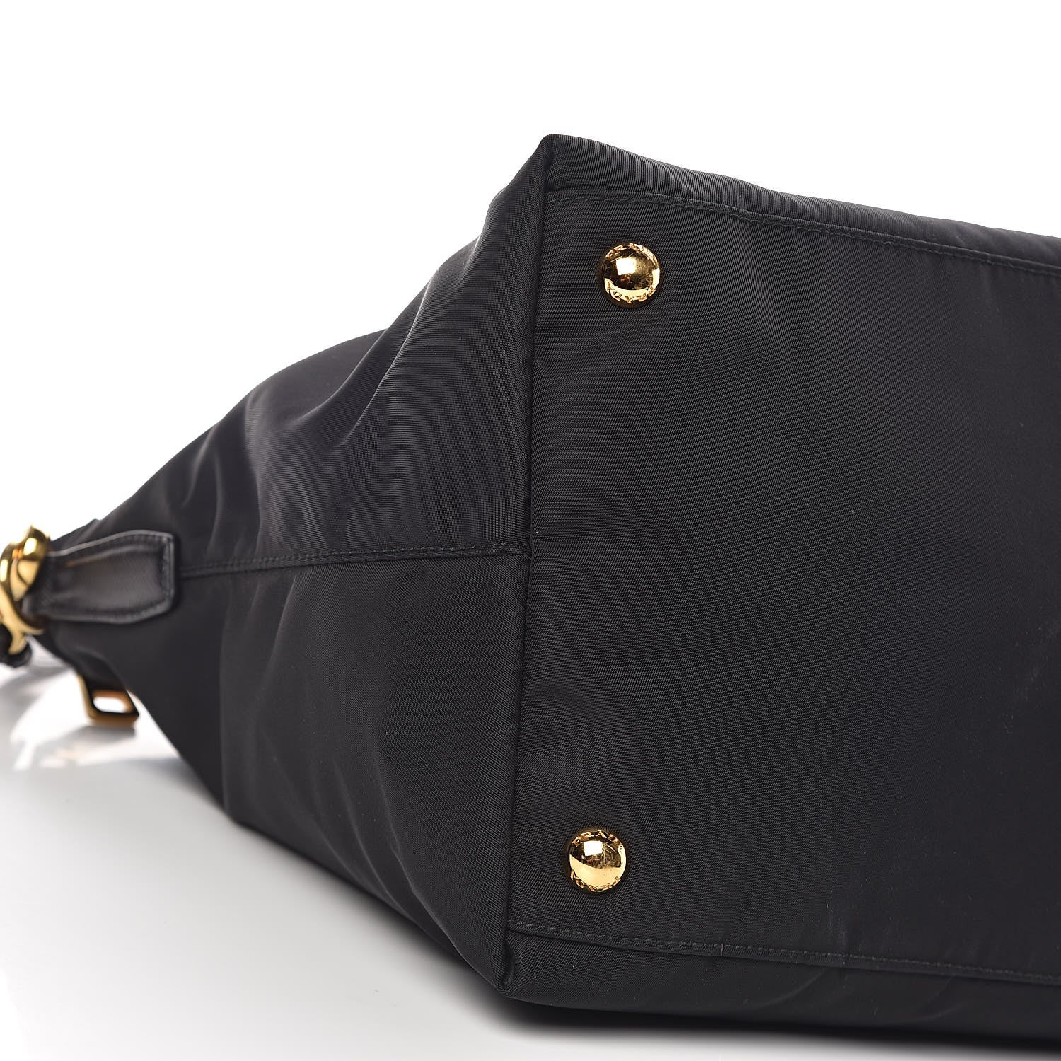 Prada Tessuto Nylon Saffiano Tote Black 10 of 11