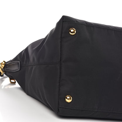 Prada Tessuto Nylon Saffiano Tote Black 10 of 11
