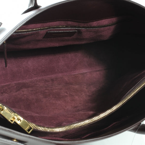 Leather Large Sac de Jour Carryall Amarena