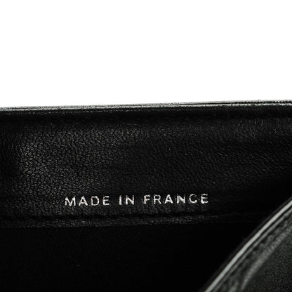 Chanel Embossed Lambskin Travel Bi-Fold Wallet Black 7 of 8