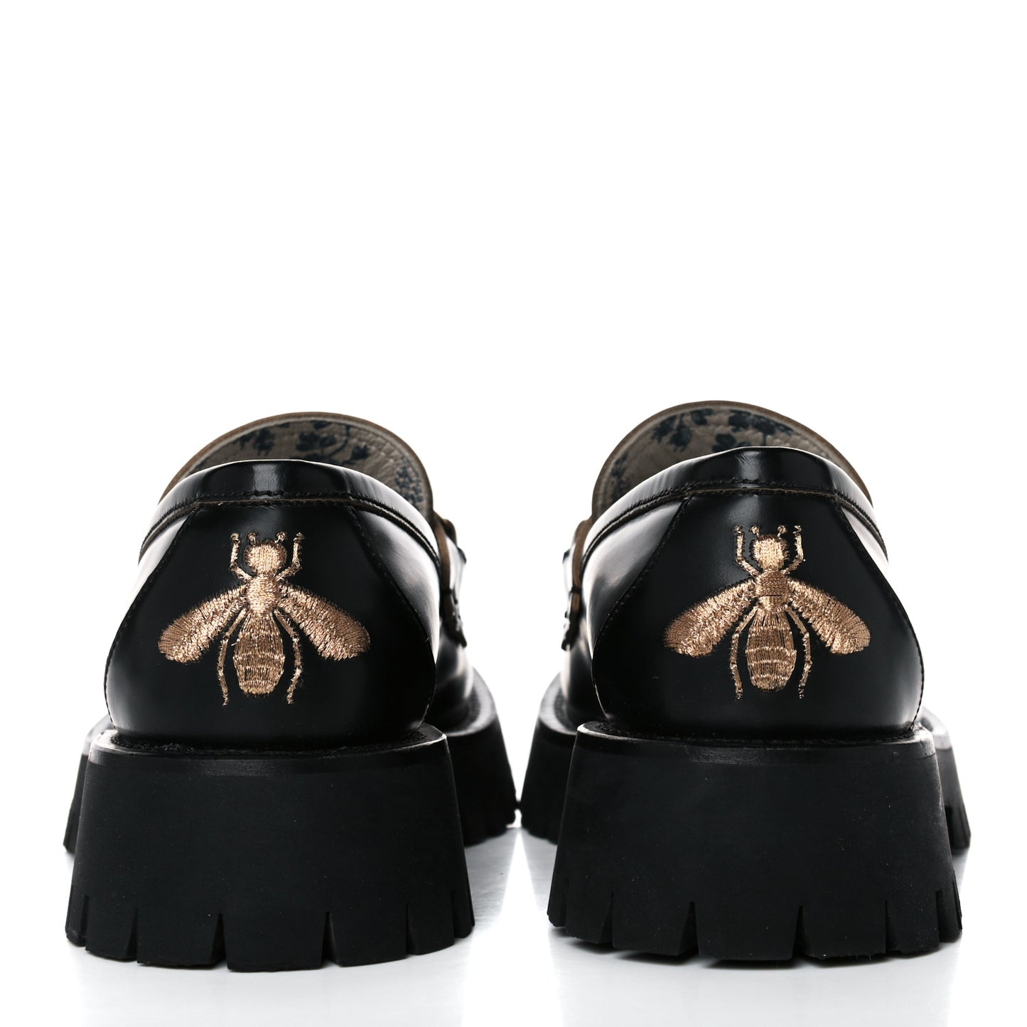 Cordovan Lux Womens Harald Horsebit 25mm Platform Loafers 38 Black