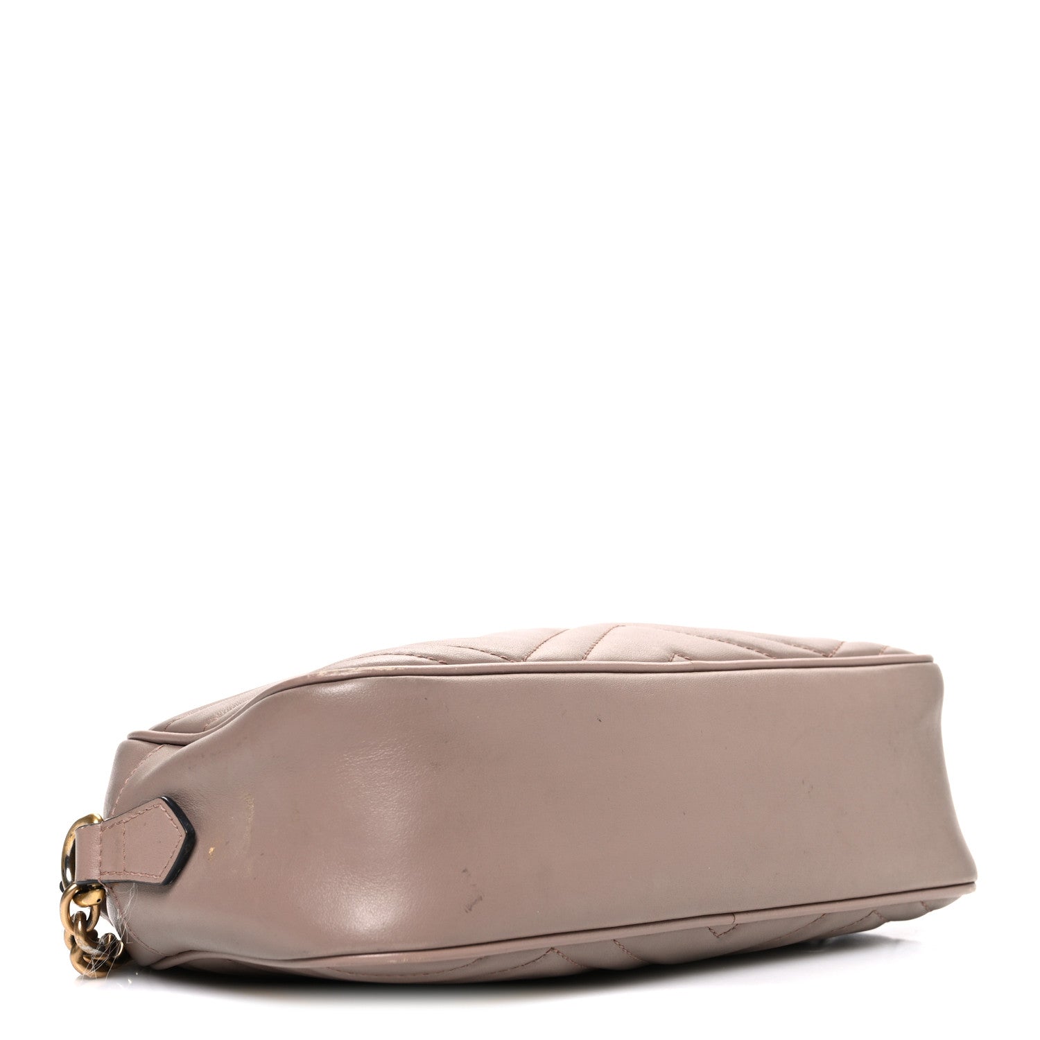 Gucci Calfskin Matelasse Small GG Marmont Chain Shoulder Bag Porcelain Rose 4 of 12
