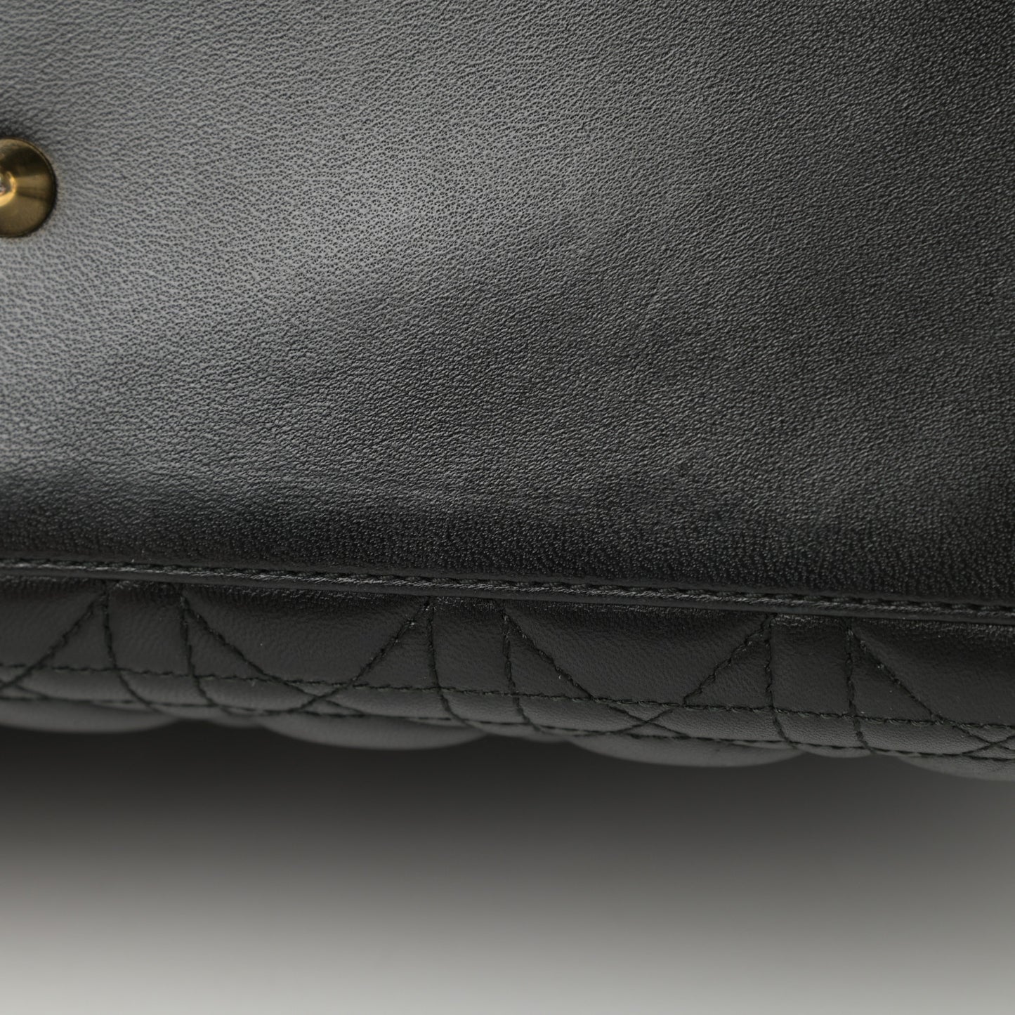 Lambskin Cannage Large Lady Dior Black