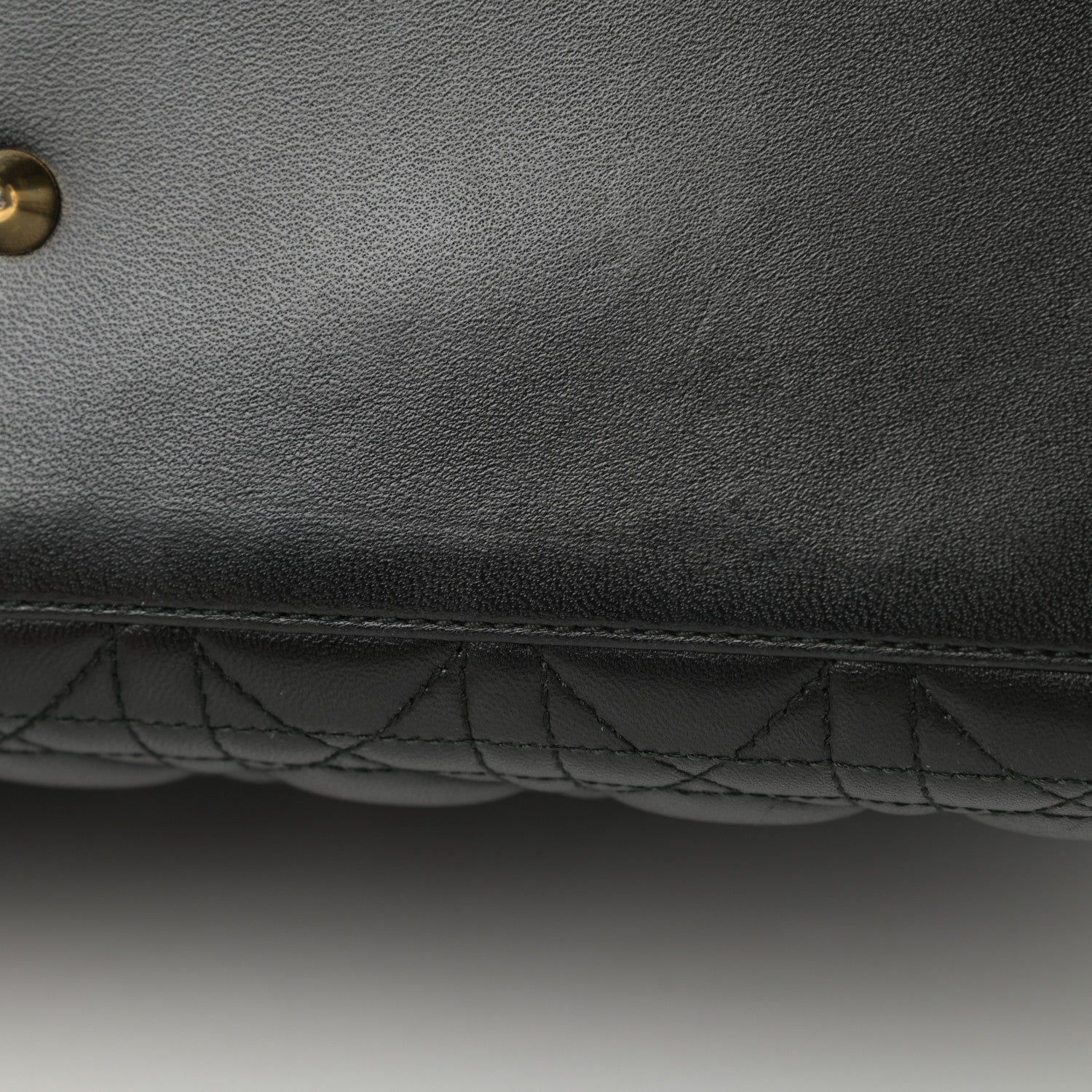 Christian Dior Lambskin Cannage Large Lady Dior Black 14 of 16