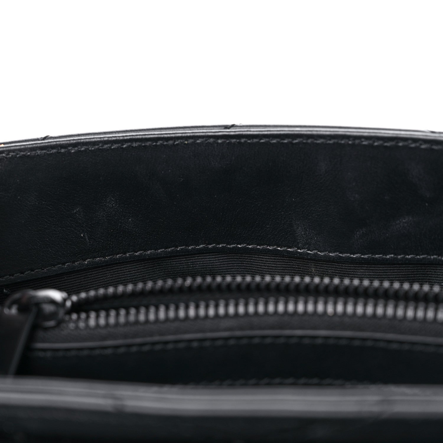 Saint Laurent Calfskin Y Quilted Monogram Monochrome Small Loulou Chain Satchel Black 16 of 21