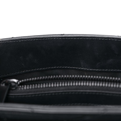 Saint Laurent Calfskin Y Quilted Monogram Monochrome Small Loulou Chain Satchel Black 16 of 21