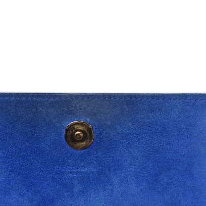 Saint Laurent Grain De Poudre Small Classic Monogram Kate Satchel Royal Blue 8 of 14