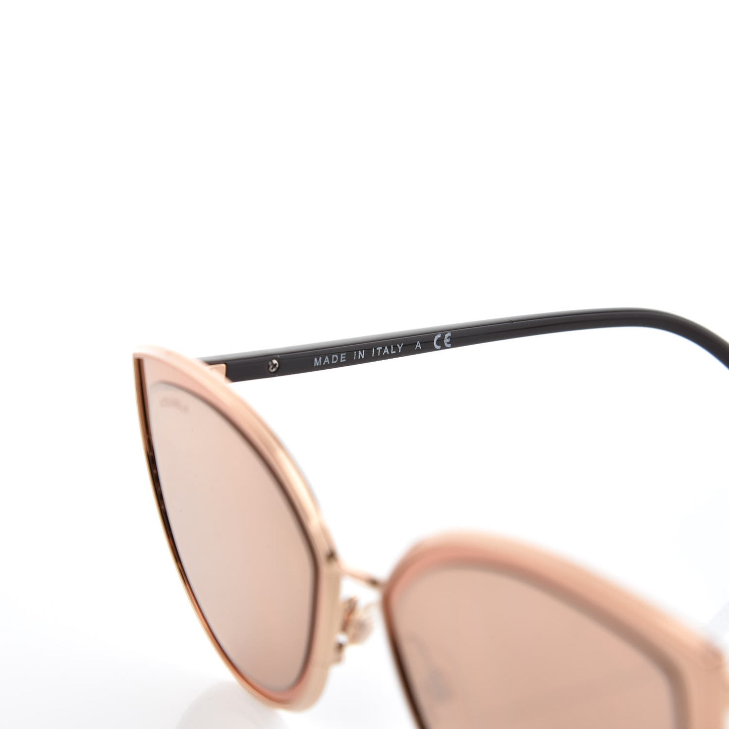 Metal Cat Eye Sunglasses 4222 Pink Gold