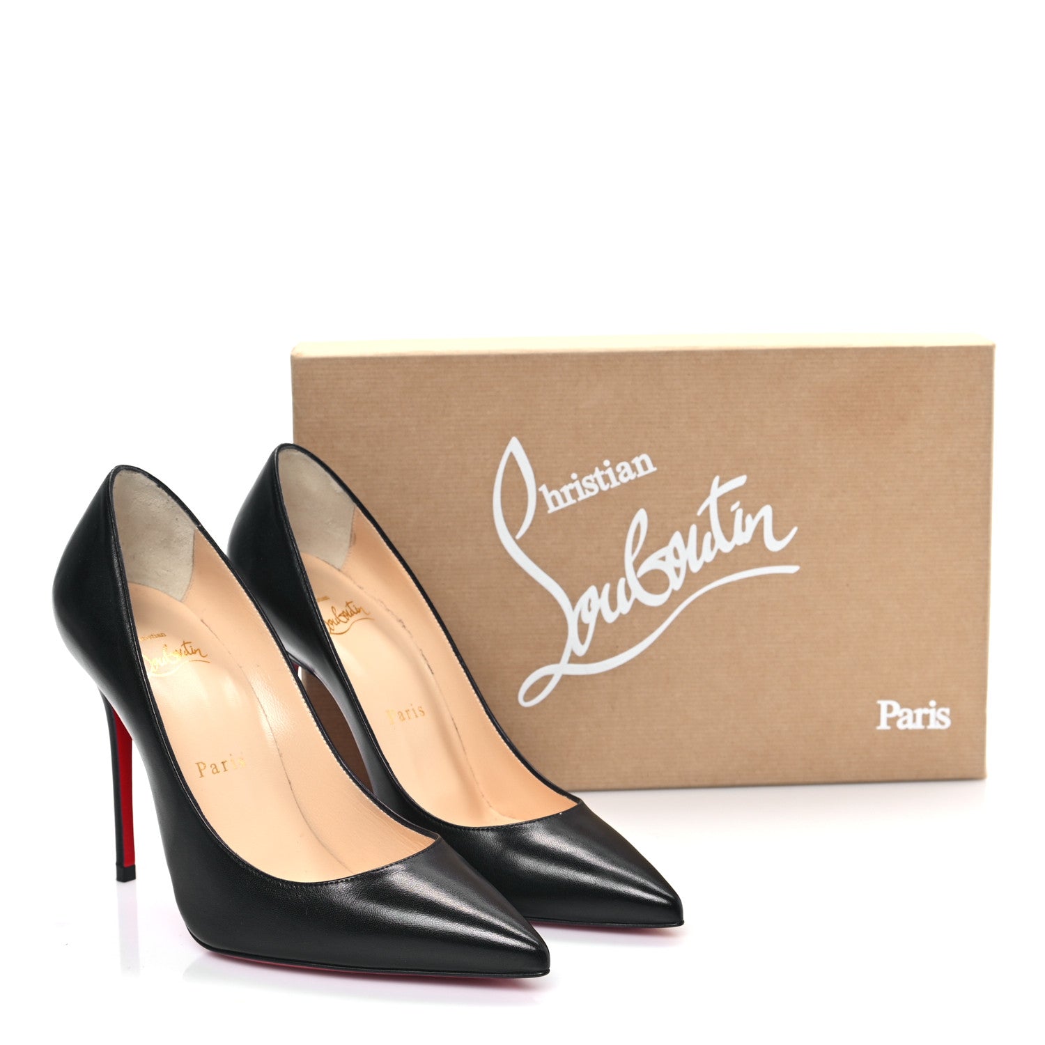 Christian Louboutin Shiny Nappa Kate 100 Pumps 35.5 Black 8 of 8