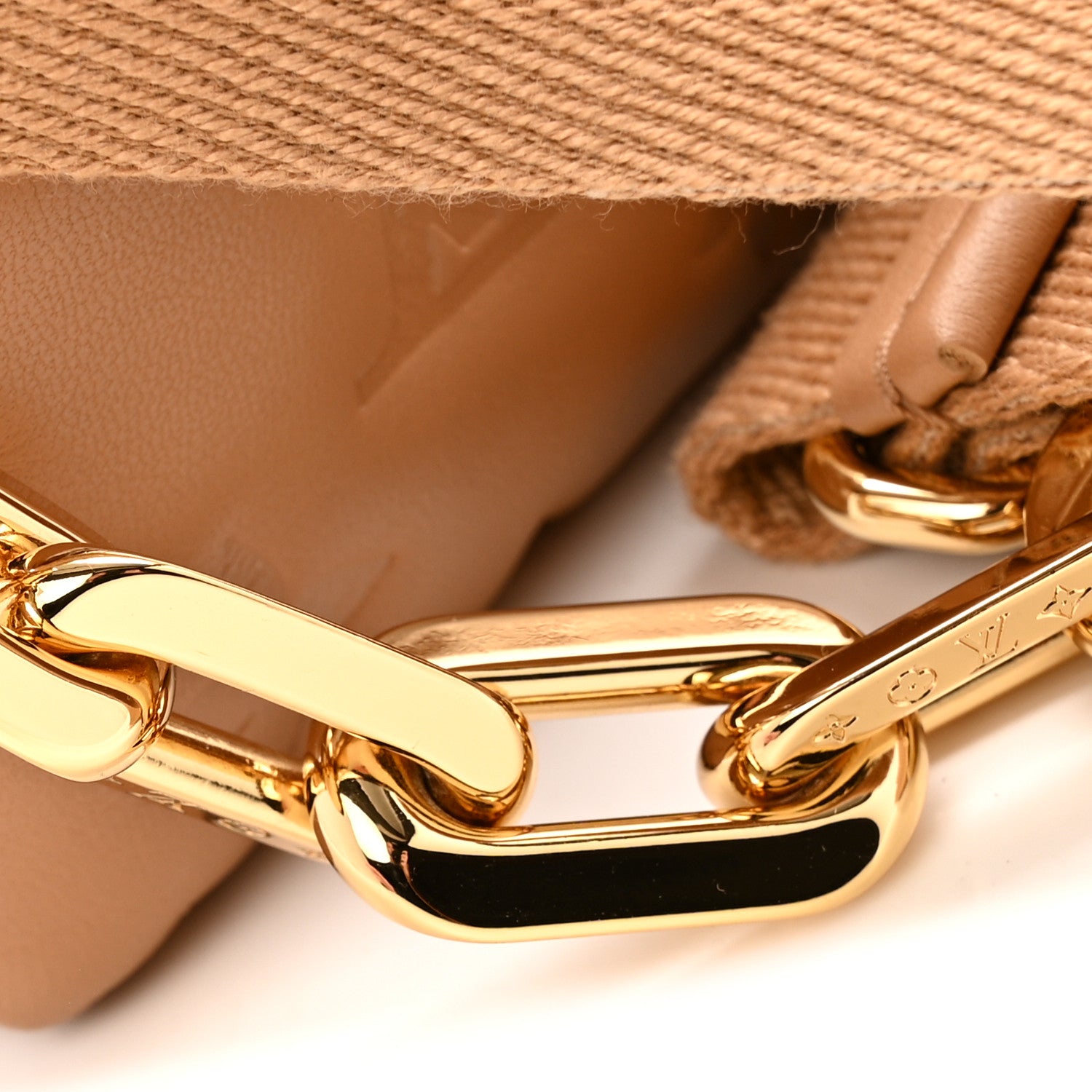 Louis Vuitton Lambskin Embossed Monogram Coussin PM Camel 12 of 14