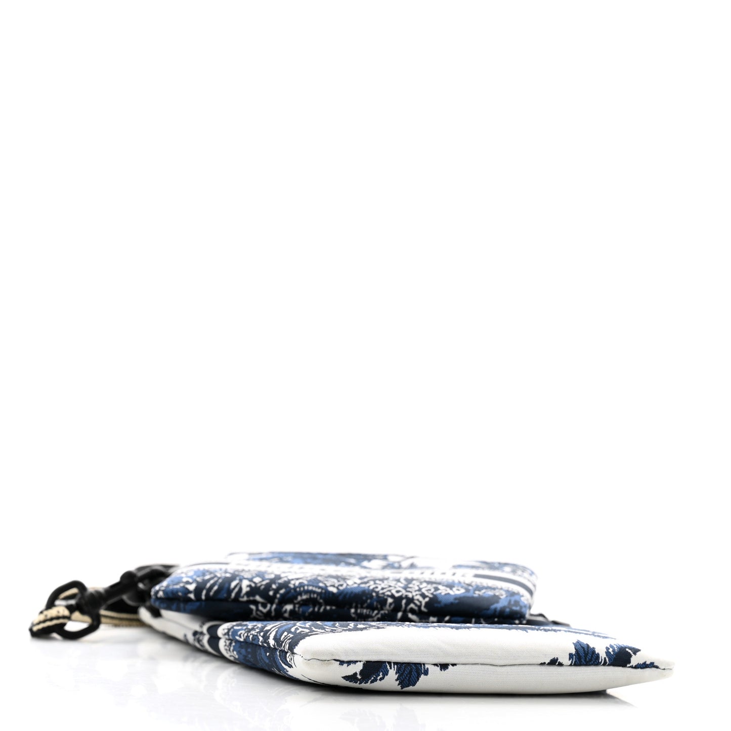 Technical Fabric Embroidered Palm Tree Toile De Jouy DiorTravel Multifunction Pouch Blue