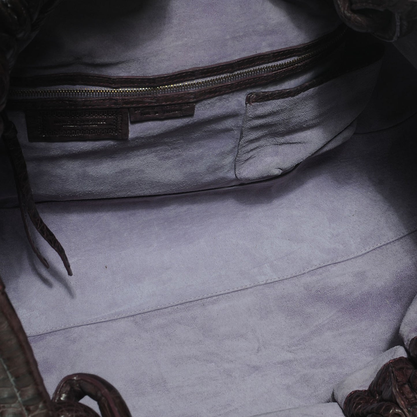 Crocodile Hobo Purple