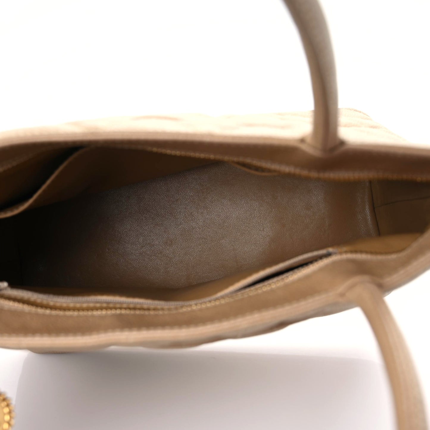 Caviar Quilted Medallion Tote Beige