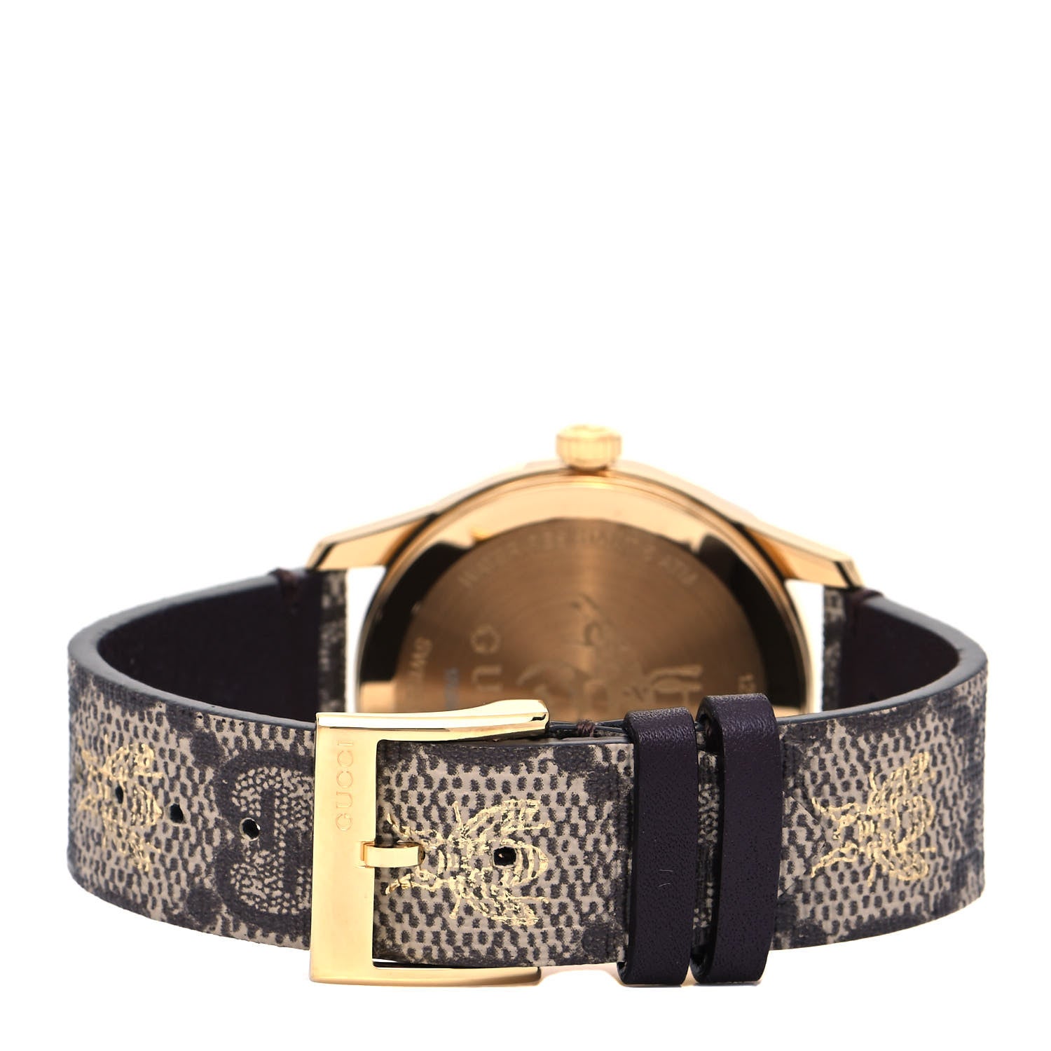 Gucci Stainless Steel Canvas 38mm G-Timeless GG Supreme Bee Quartz Watch Brown 3 of 5