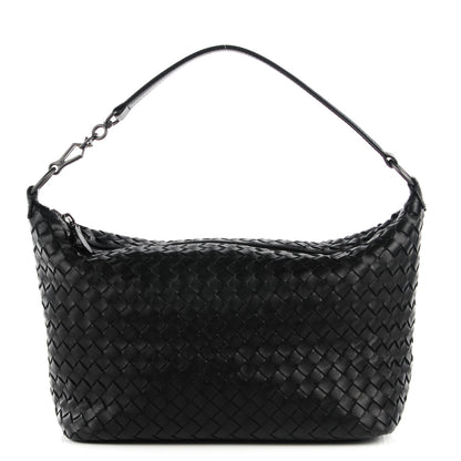 Bottega Veneta Nappa Intrecciato Small Shoulder Bag Black 1 of 9