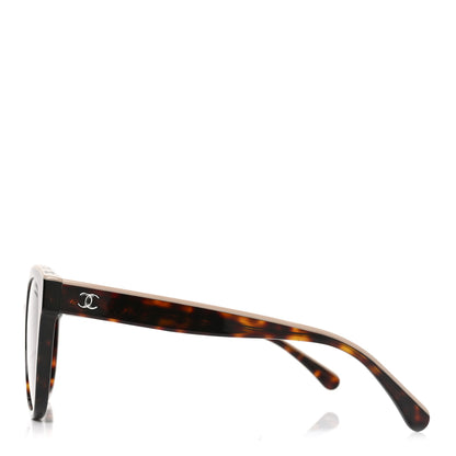 Chanel Acetate Polarized CC Butterfly Sunglasses 5414 Tortoise 3 of 7