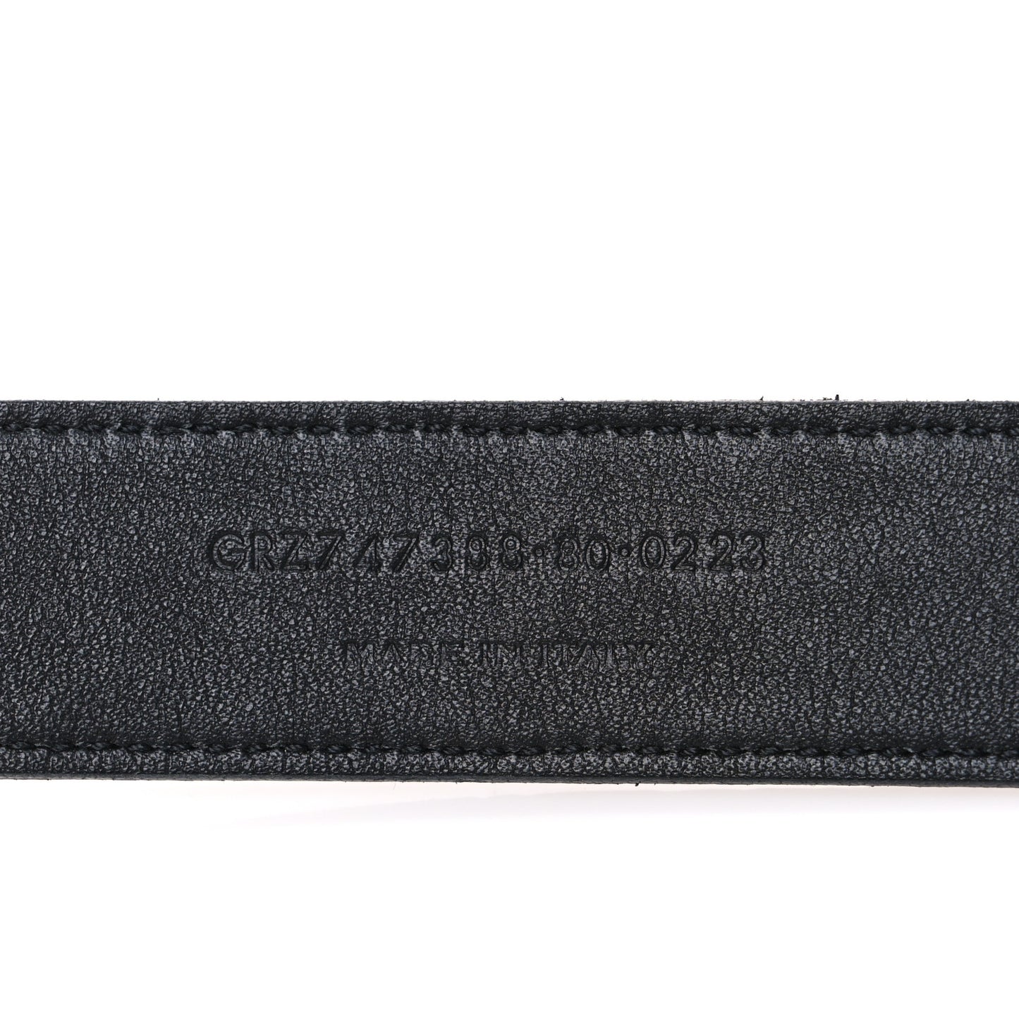 Snakeskin Calfskin Crocodile Embossed Buckle Belt Black