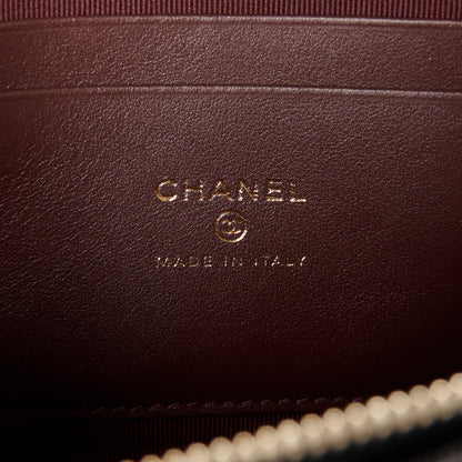 Chanel Caviar Quilted Top Handle Slim Vanity With Chain Black 6 of 11