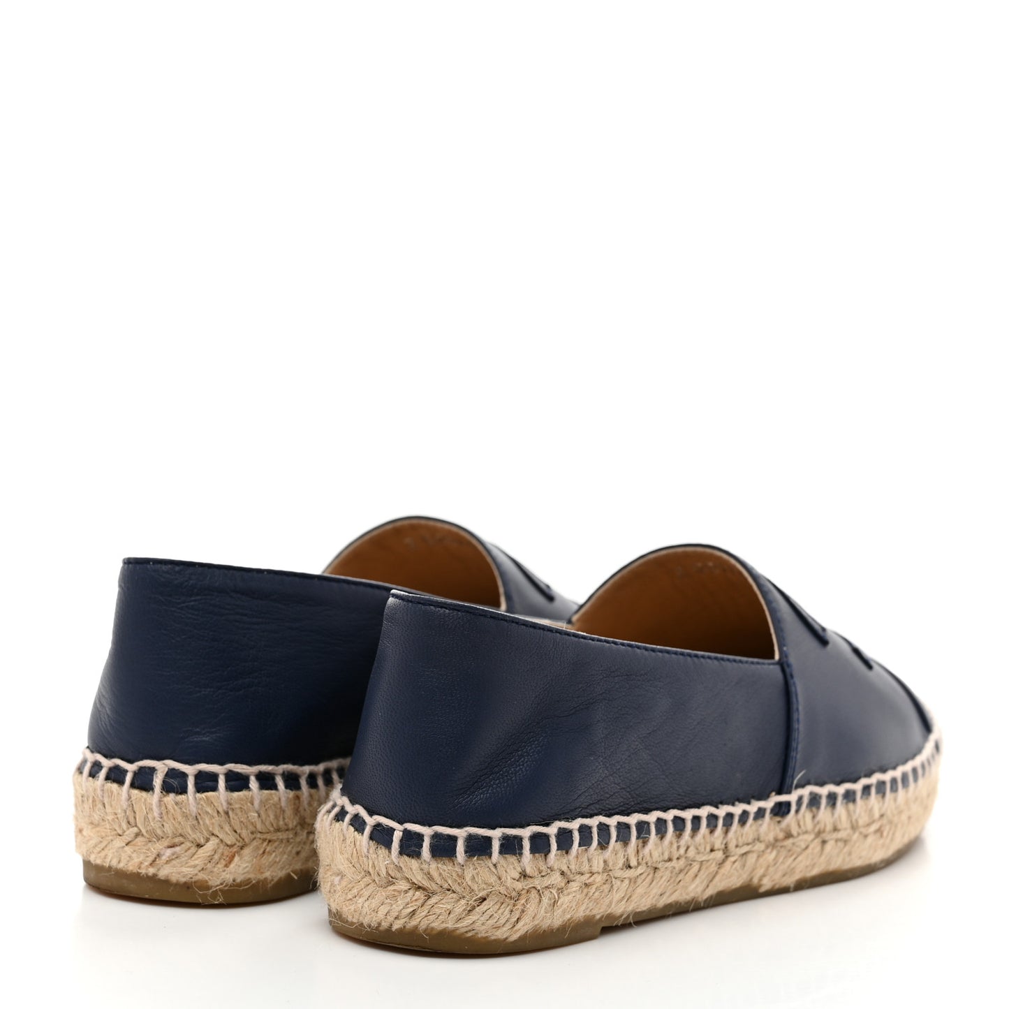 Lambskin CC Espadrilles 36 Dark Navy