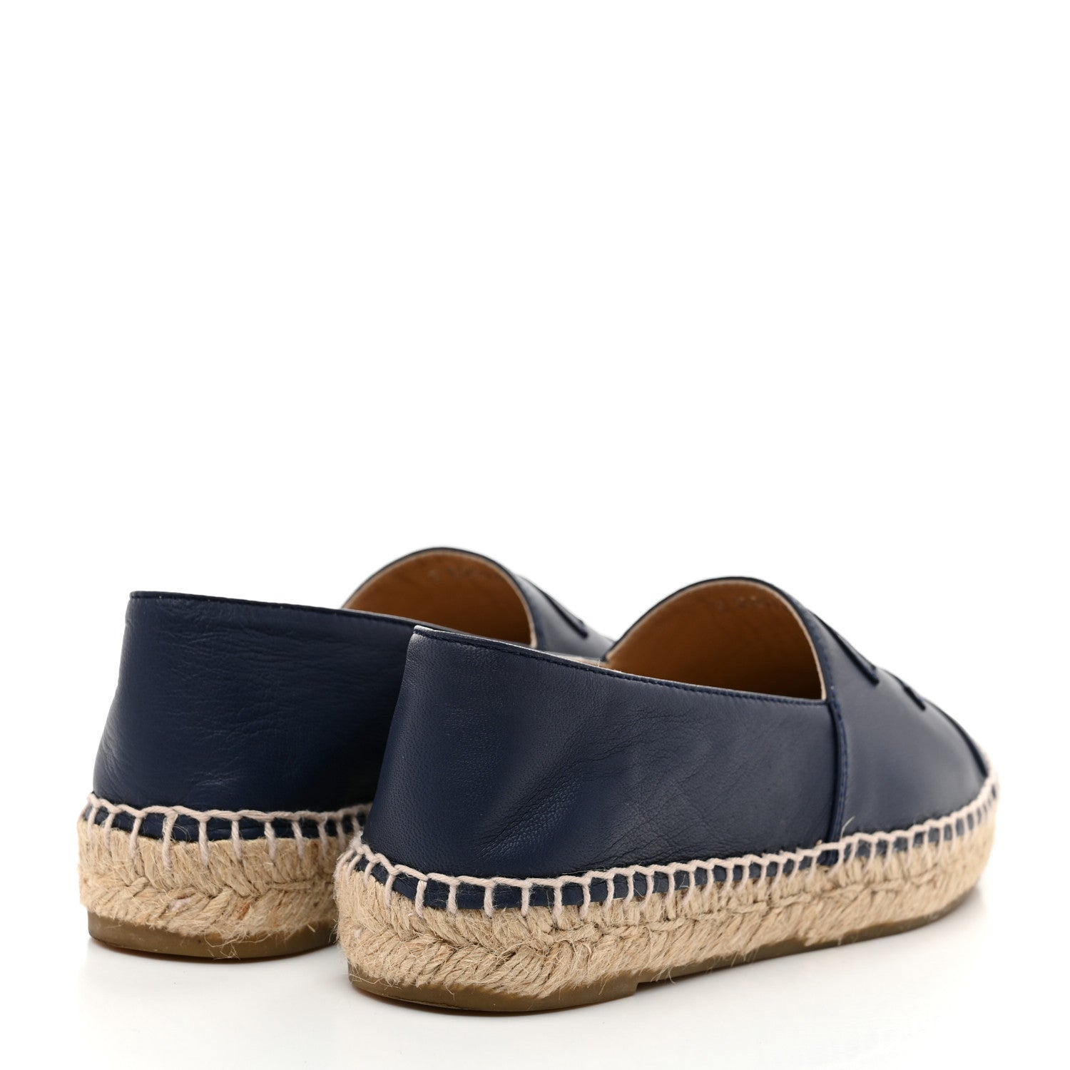 Chanel Lambskin CC Espadrilles 36 Dark Navy 5 of 11