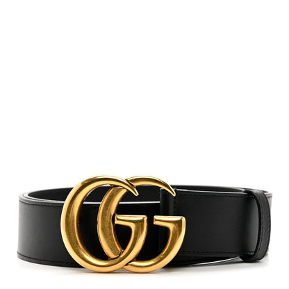 Gucci Calfskin Double G 40mm Belt 85 34 Black 1 of 5