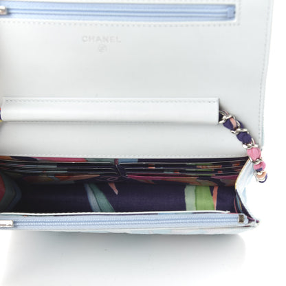 Chanel Canvas Quilted Jungle Jeans Wallet on Chain WOC Multicolor 5 of 12