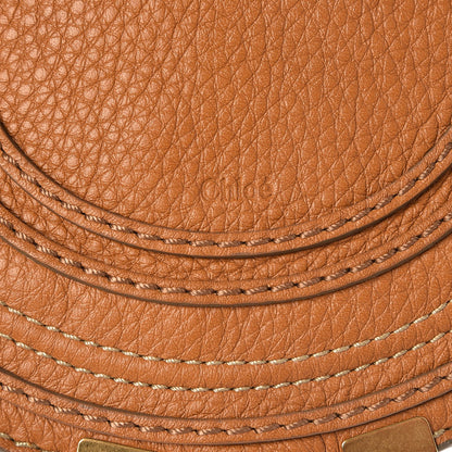Chloe Calfskin Mini Marcie Round Crossbody Bag Brown Sugar 6 of 9
