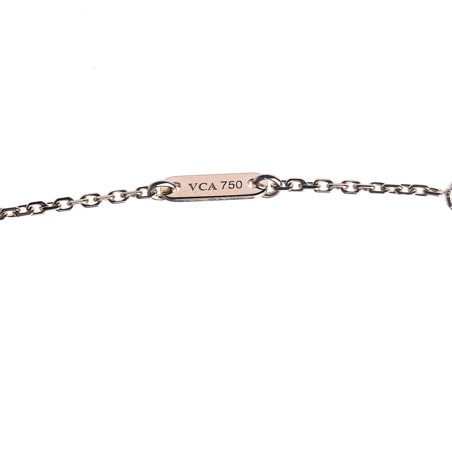 18K Rose Gold Carnelian Sweet Alhambra Heart Pendant Necklace