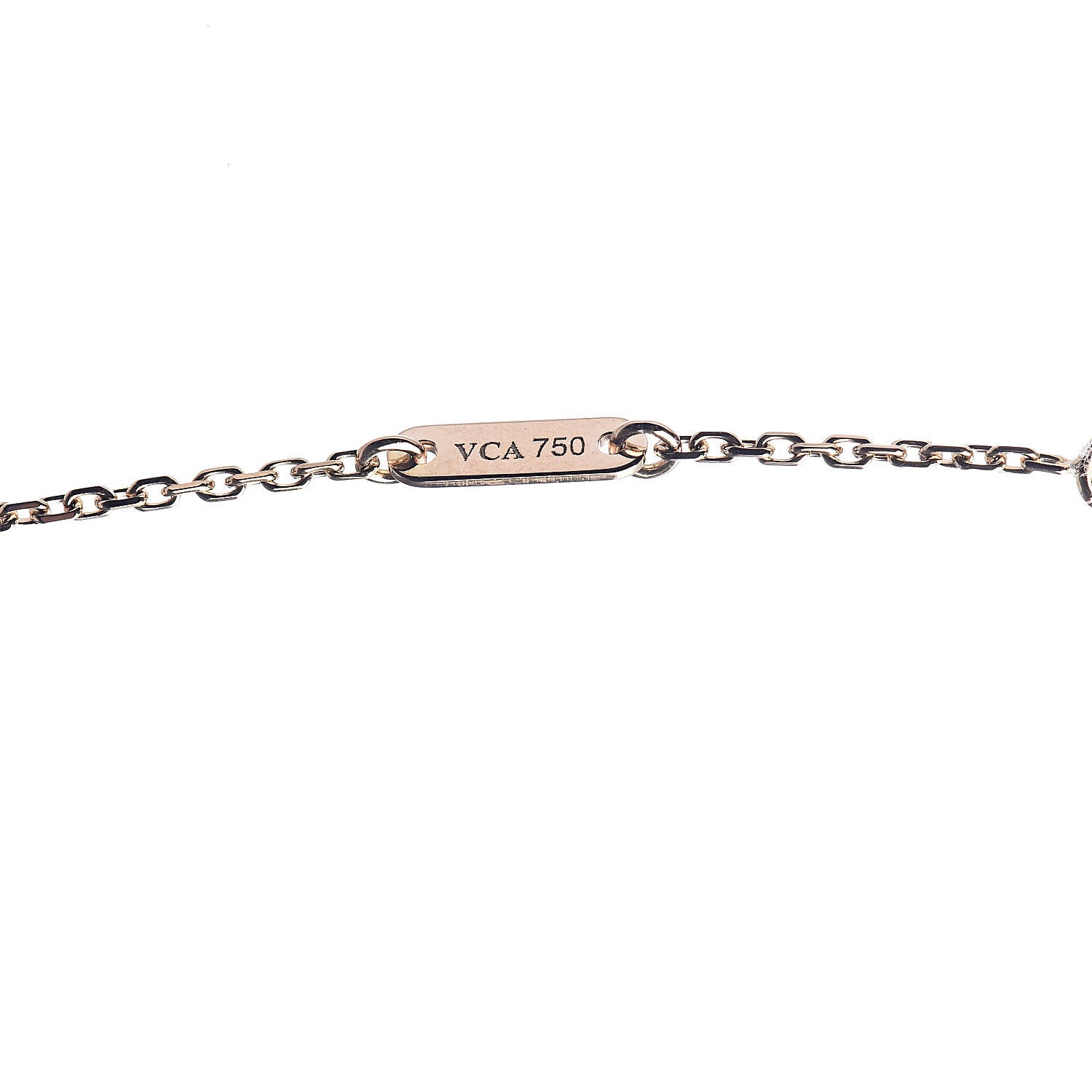 Van Cleef & Arpels 18K Rose Gold Carnelian Sweet Alhambra Heart Pendant Necklace 5 of 6