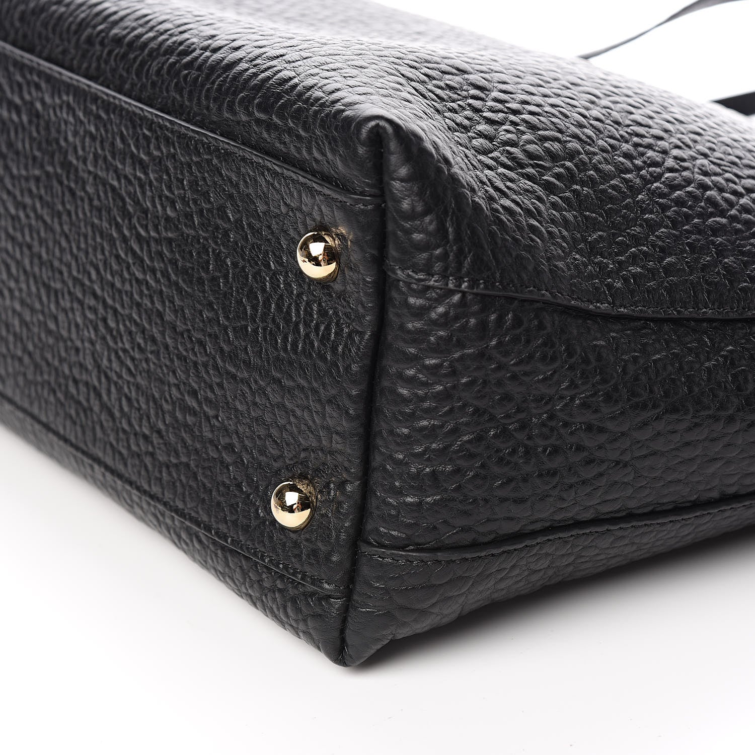 Burberry Signature Grain Calfskin Medium Welburn Tote Black 10 of 11
