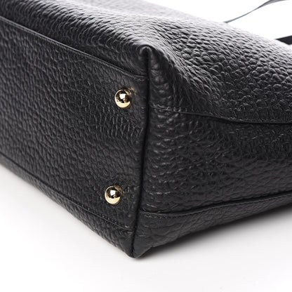 Burberry Signature Grain Calfskin Medium Welburn Tote Black 10 of 11