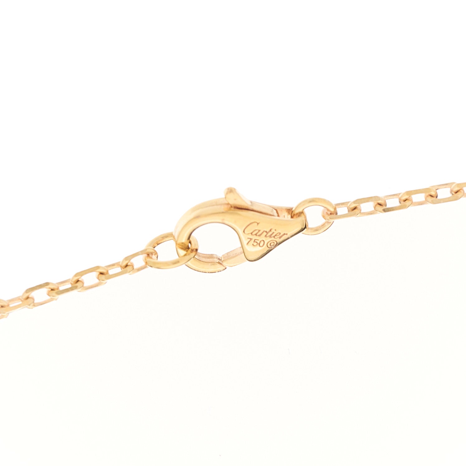Cartier 18K Pink Gold Pink Sapphire Trinity Pendant Necklace 4 of 7