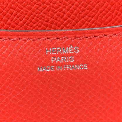 Hermes Epsom Enamel Constance 18 Rouge de Coeur Mauve Sylvestre 5 of 9