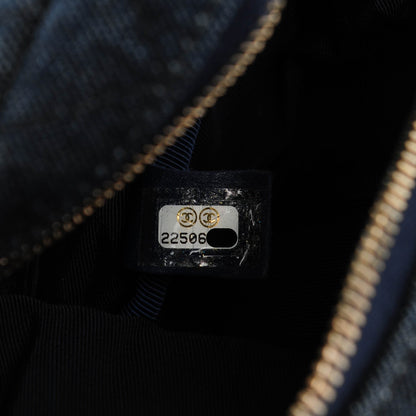Chanel Washed Denim Quilted Reissue Camera Case Dark Blue 7 of 7
